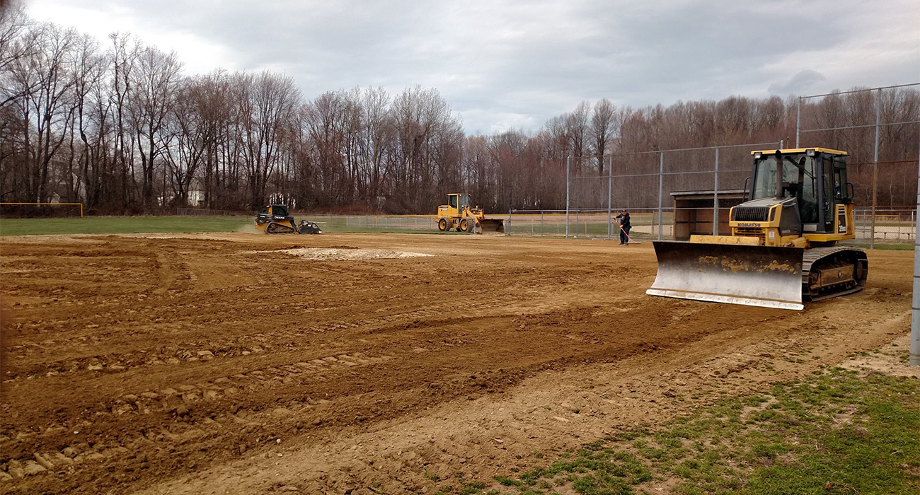 Start of landscaping project